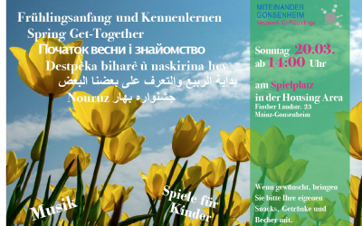 Frühlingsfest und Kennenlernen am 20.03.