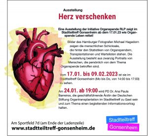 Info zur Ausstellung Organspende