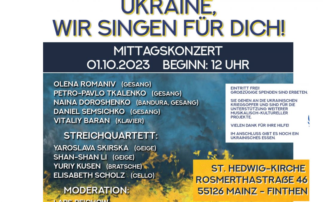 Ukraine, wir singen für Dich!