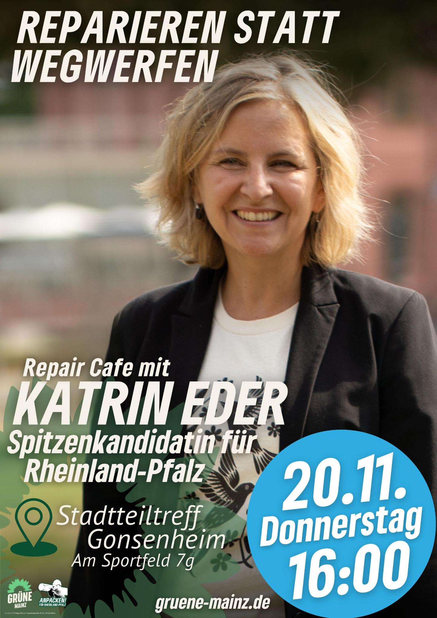 Flyer Repair Cafe mit Katrin Eder