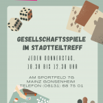 Flyer Gesellschaftsspiele