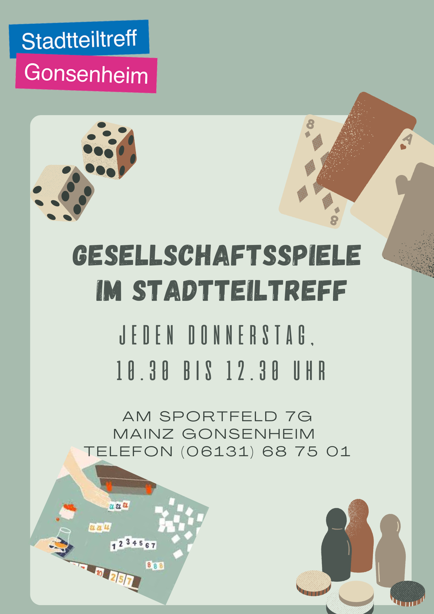 Flyer Gesellschaftsspiele