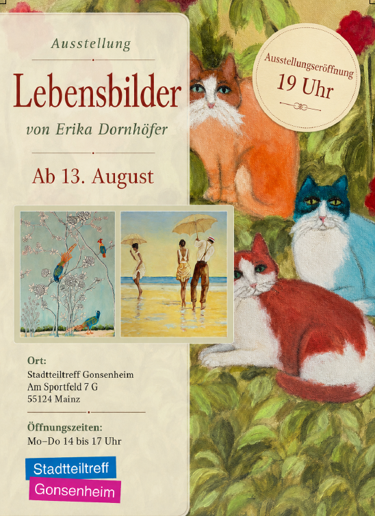 Flyer Ausstellung Lebensbilder