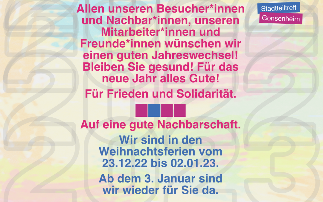 Der Stadtteiltreff zwischen den Jahren